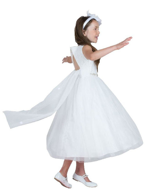 Kids Dream Girls Multi Colors Triangle Cut-Out Back Flower Girl Dress 2-14 - SophiasStyle.com